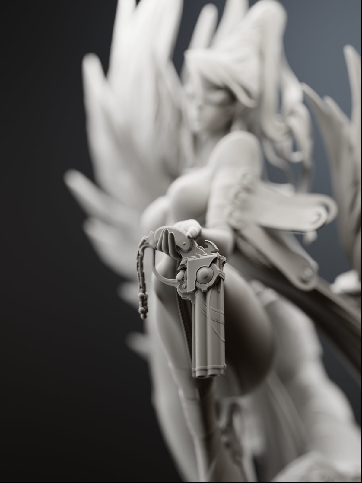 The Gunslinger Witch Statue