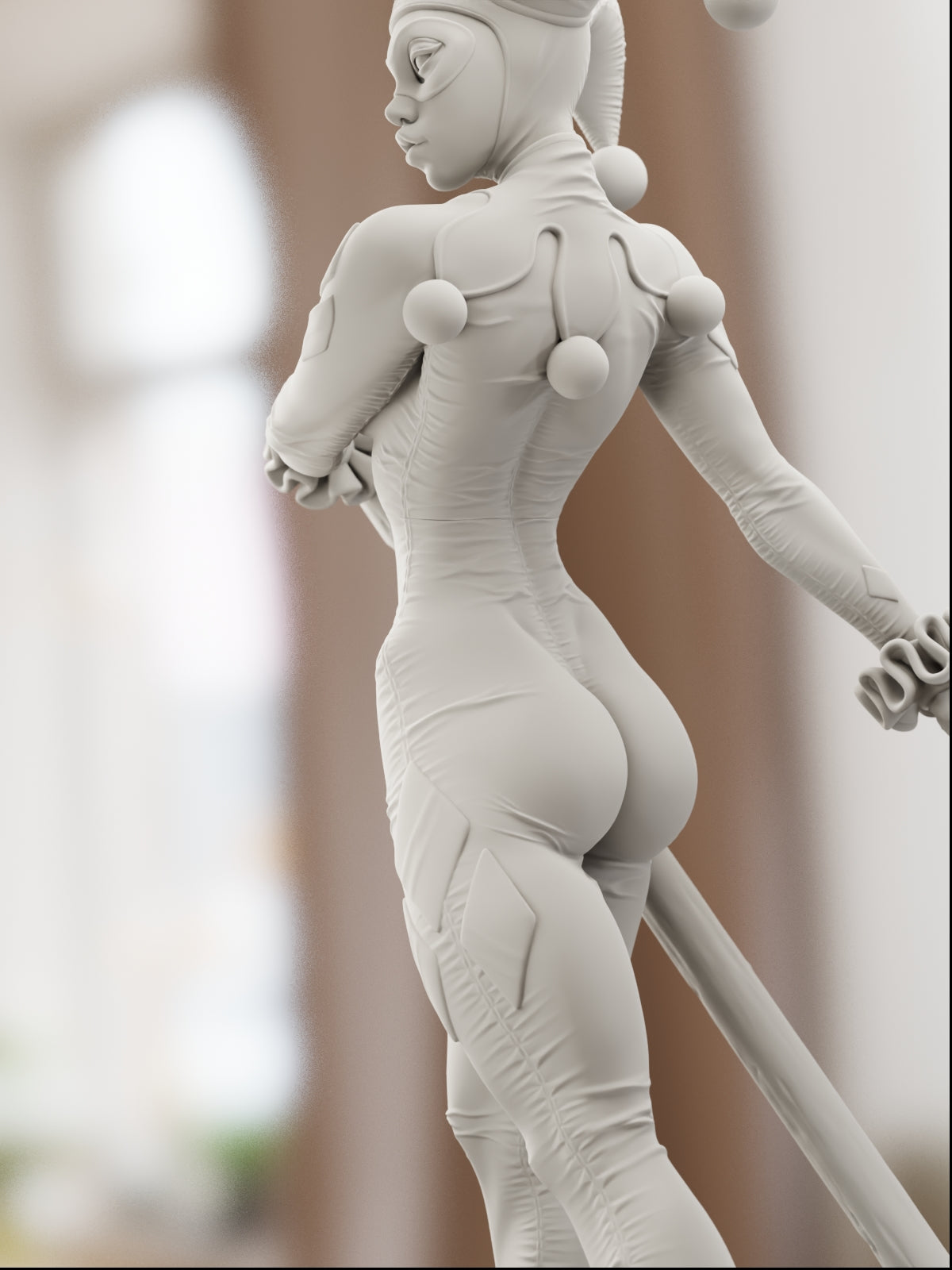The Clown Princess | Maximum Detailed 12K 3D printed figure