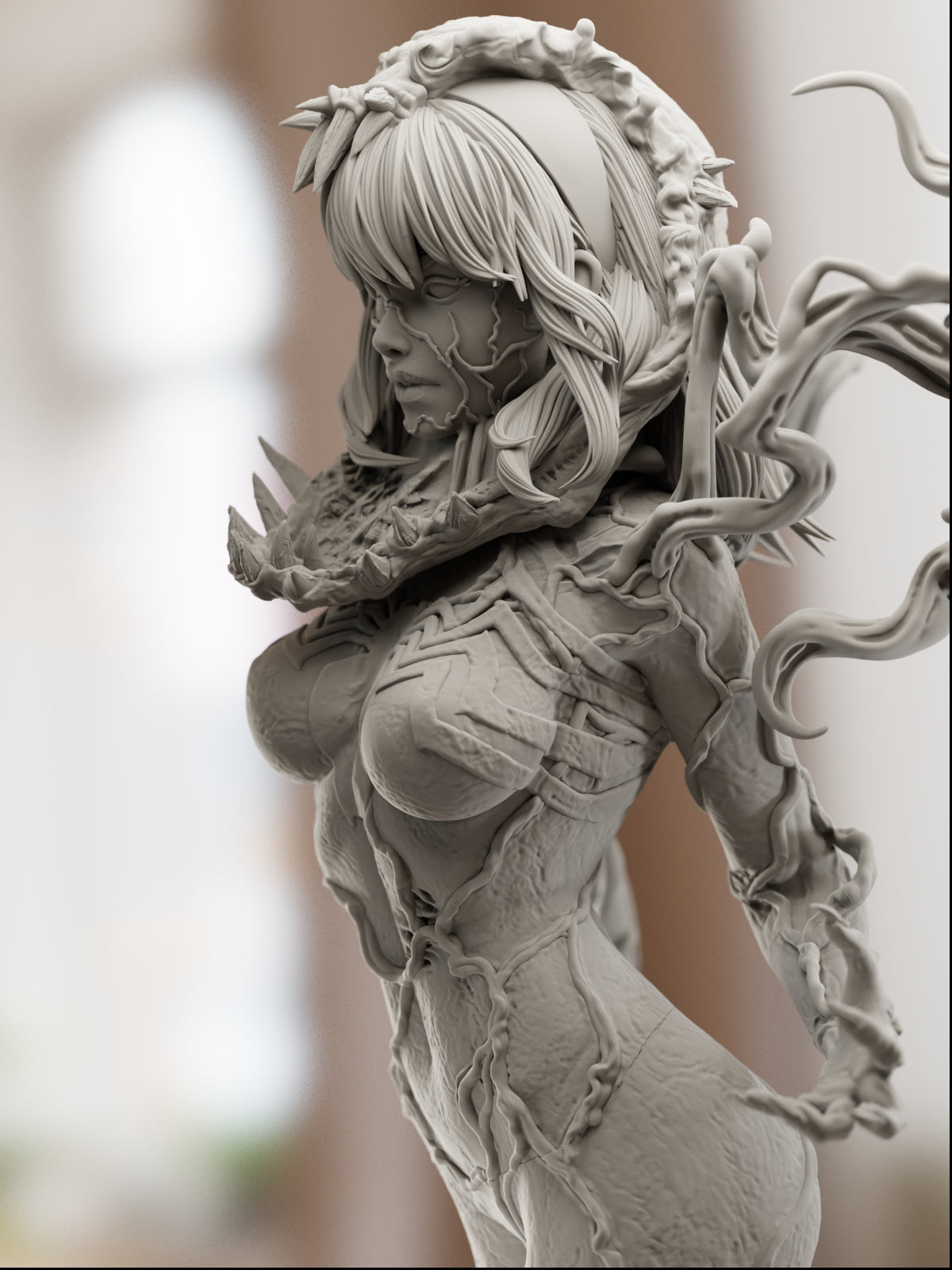Symbiote Gwen | Maximum Detailed 12K 3D printed figure