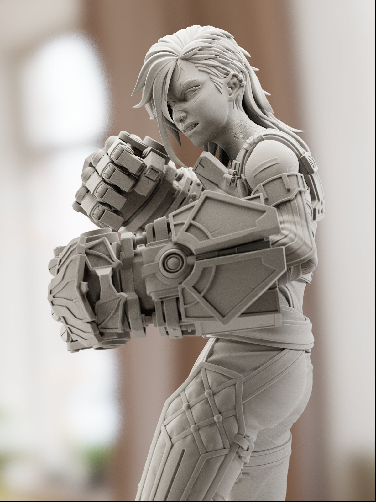 The Brawling Sister | Maximum Detailed 12K 3D printed figure
