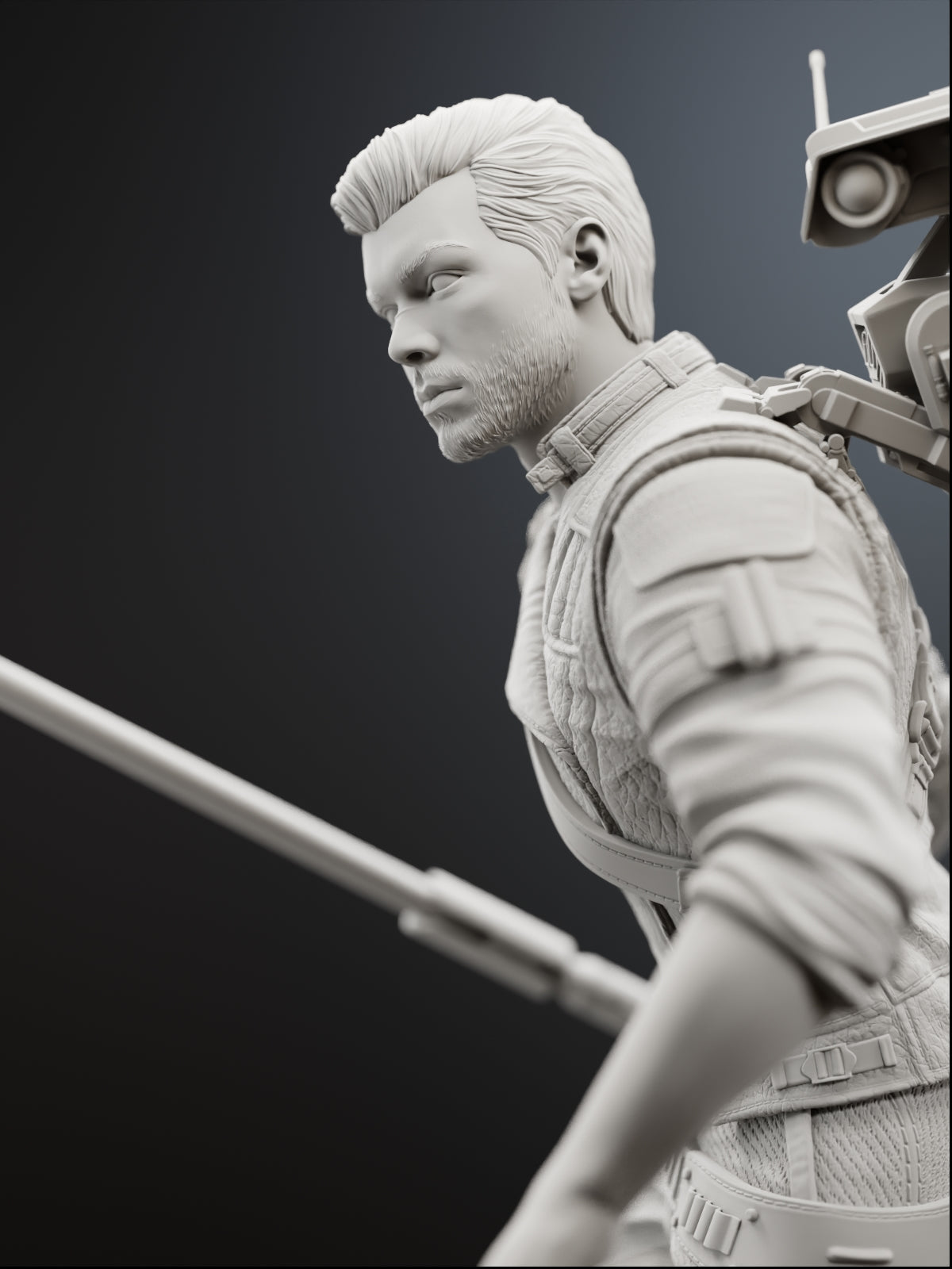 The Survivor | Maximum Detailed 12K 3D printed figure