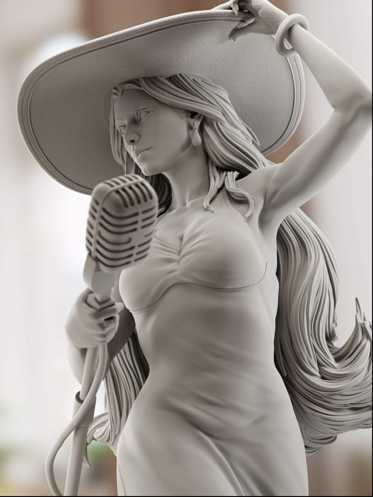 The Jazz Queen | Maximum Detailed 12K 3D printed figure