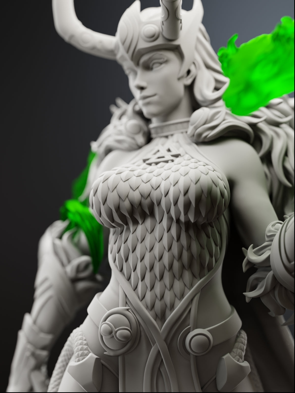 Trickster Serpent Statue