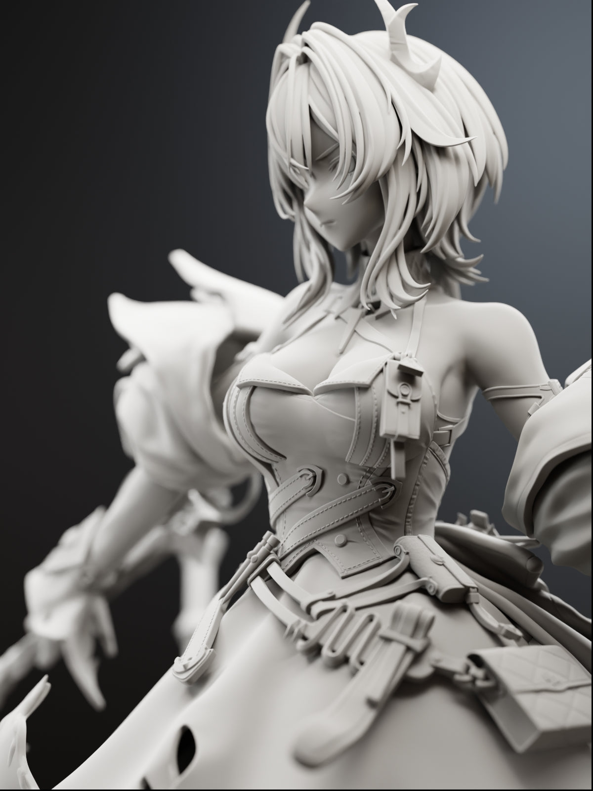 Emberblade Vanguard Statue