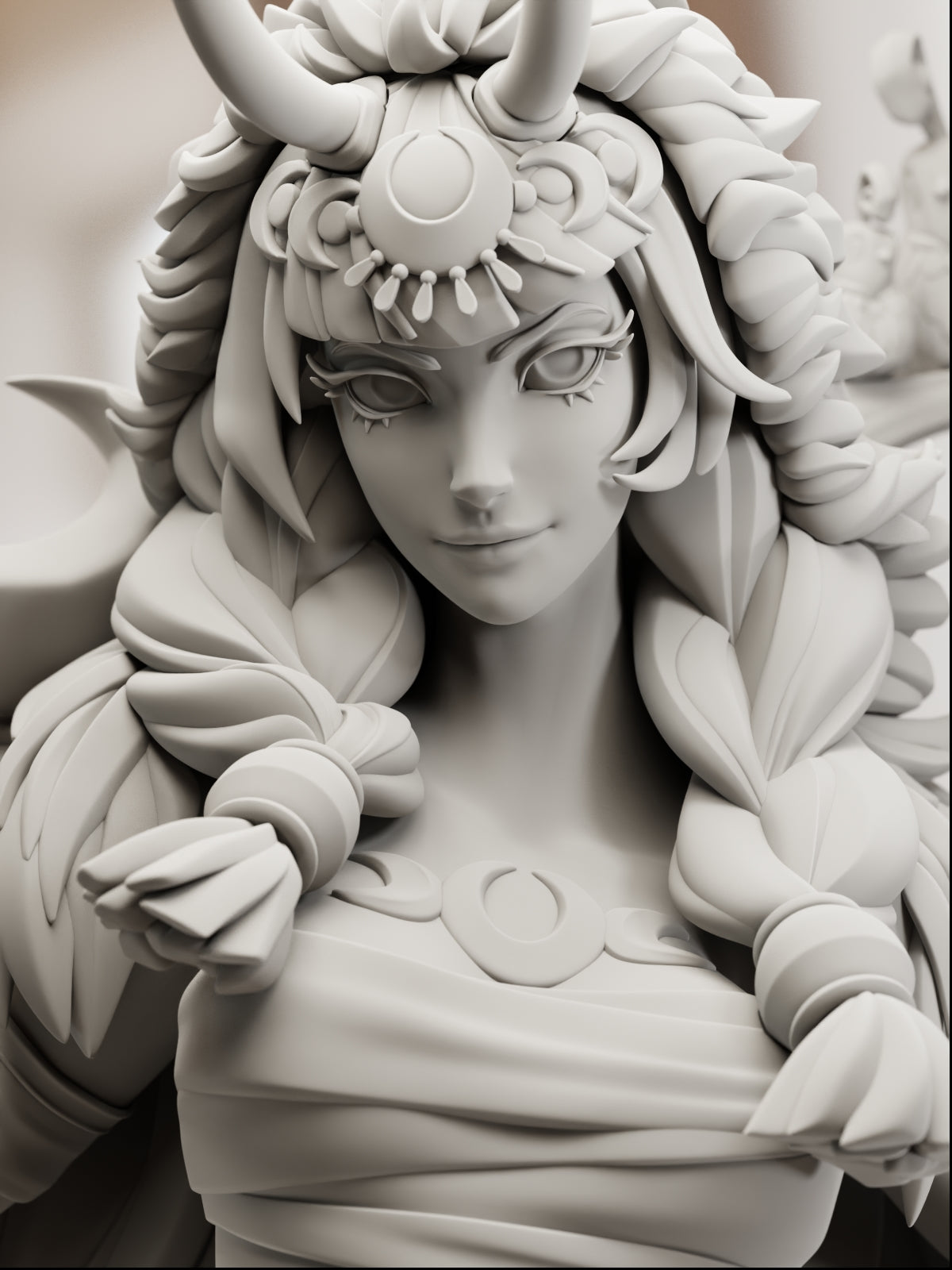 Goddess of the Hunt | Maximum Detailed 12K 3D printed figure