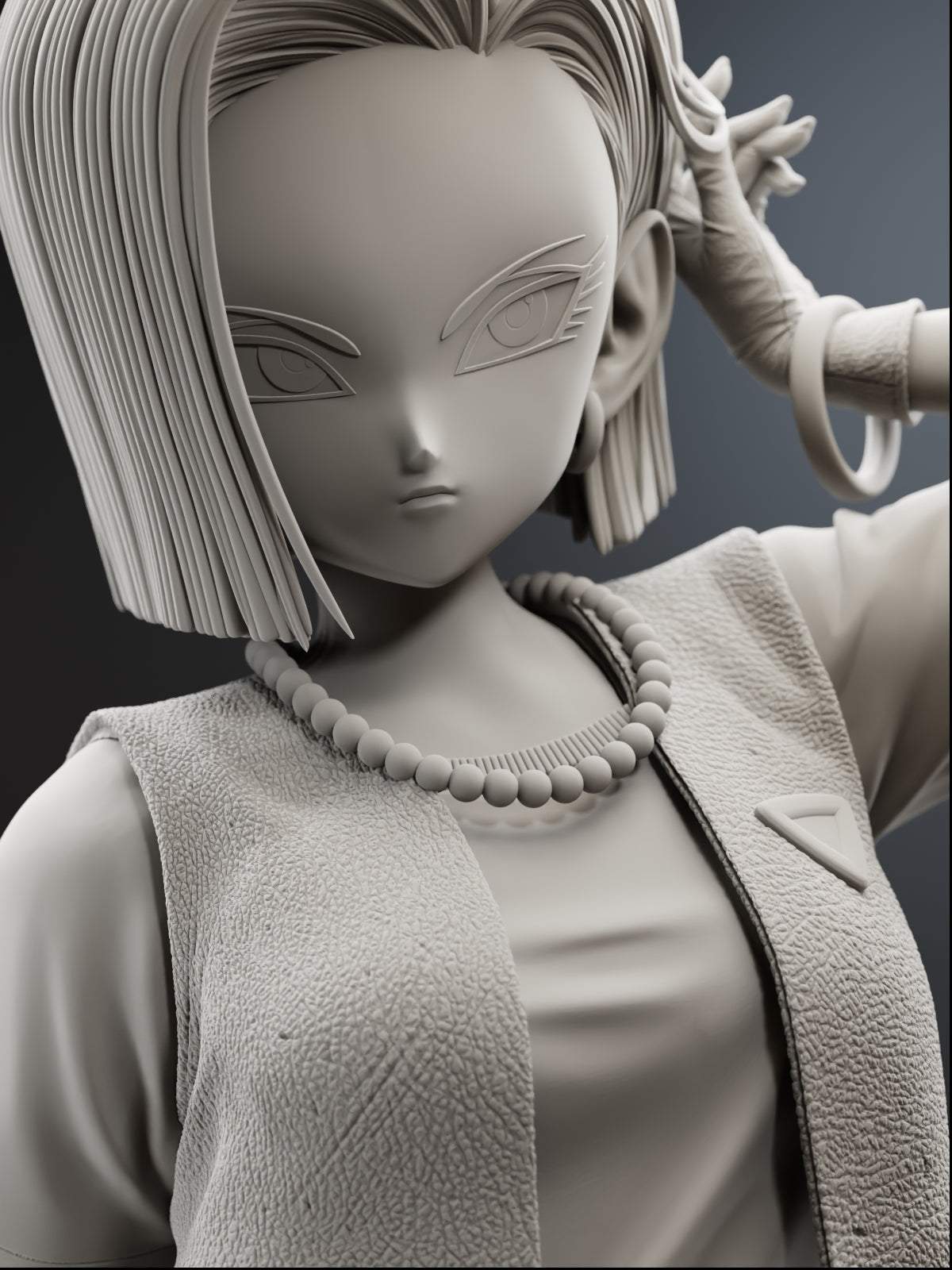 The Icy Android | Maximum Detailed 12K 3D Printed Figure