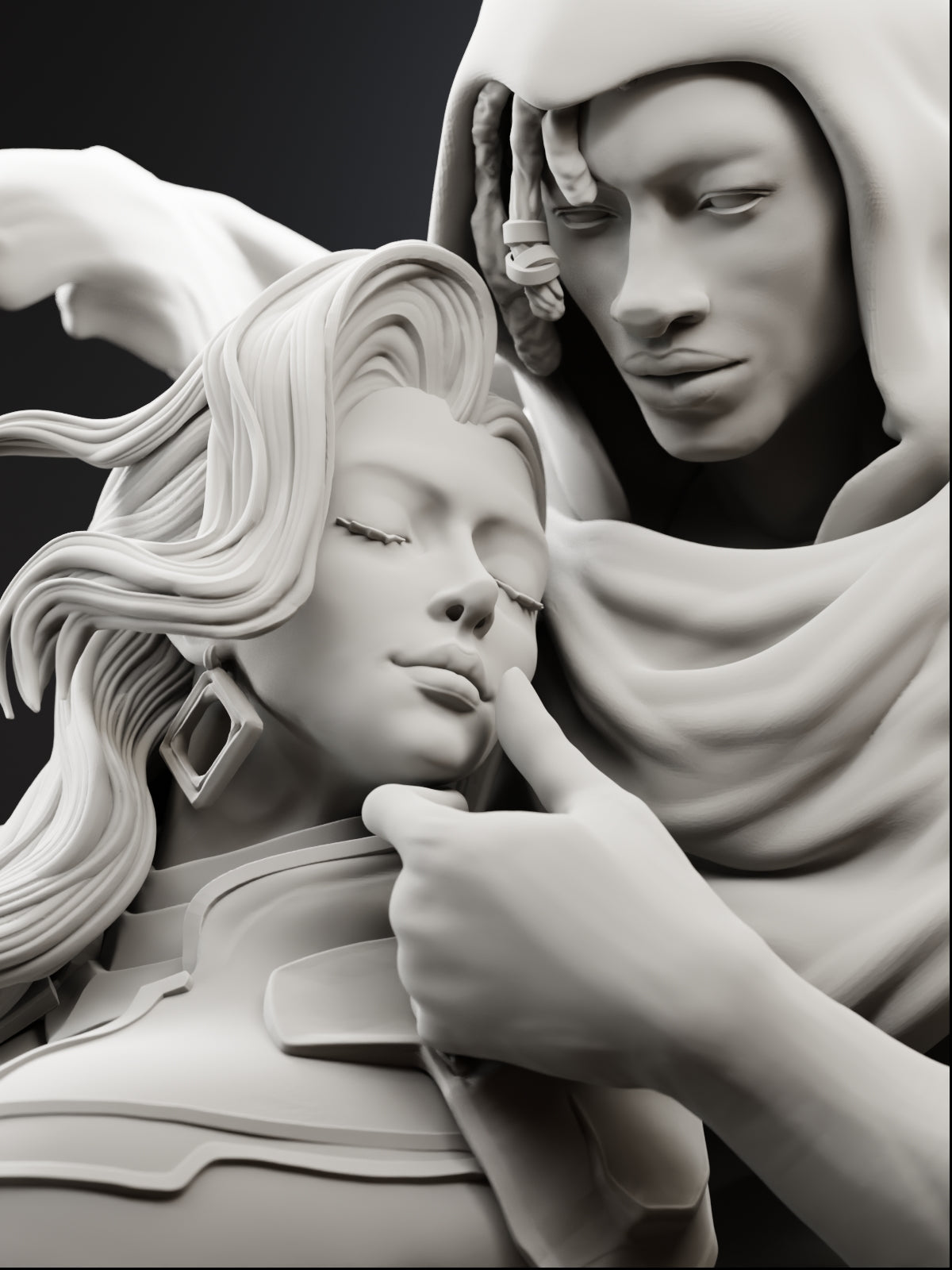 Light & Dark Statue