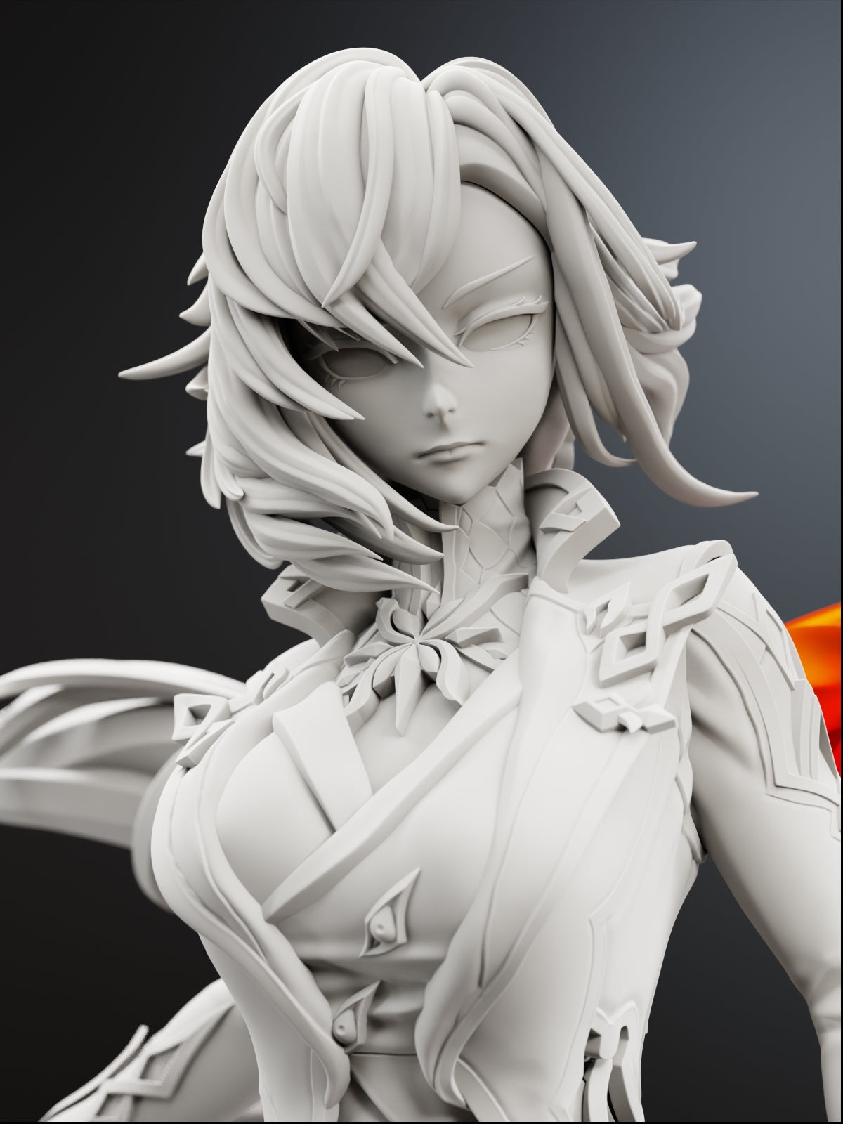 The Crimson Enigma | Maximum Detailed 12K 3D printed figure