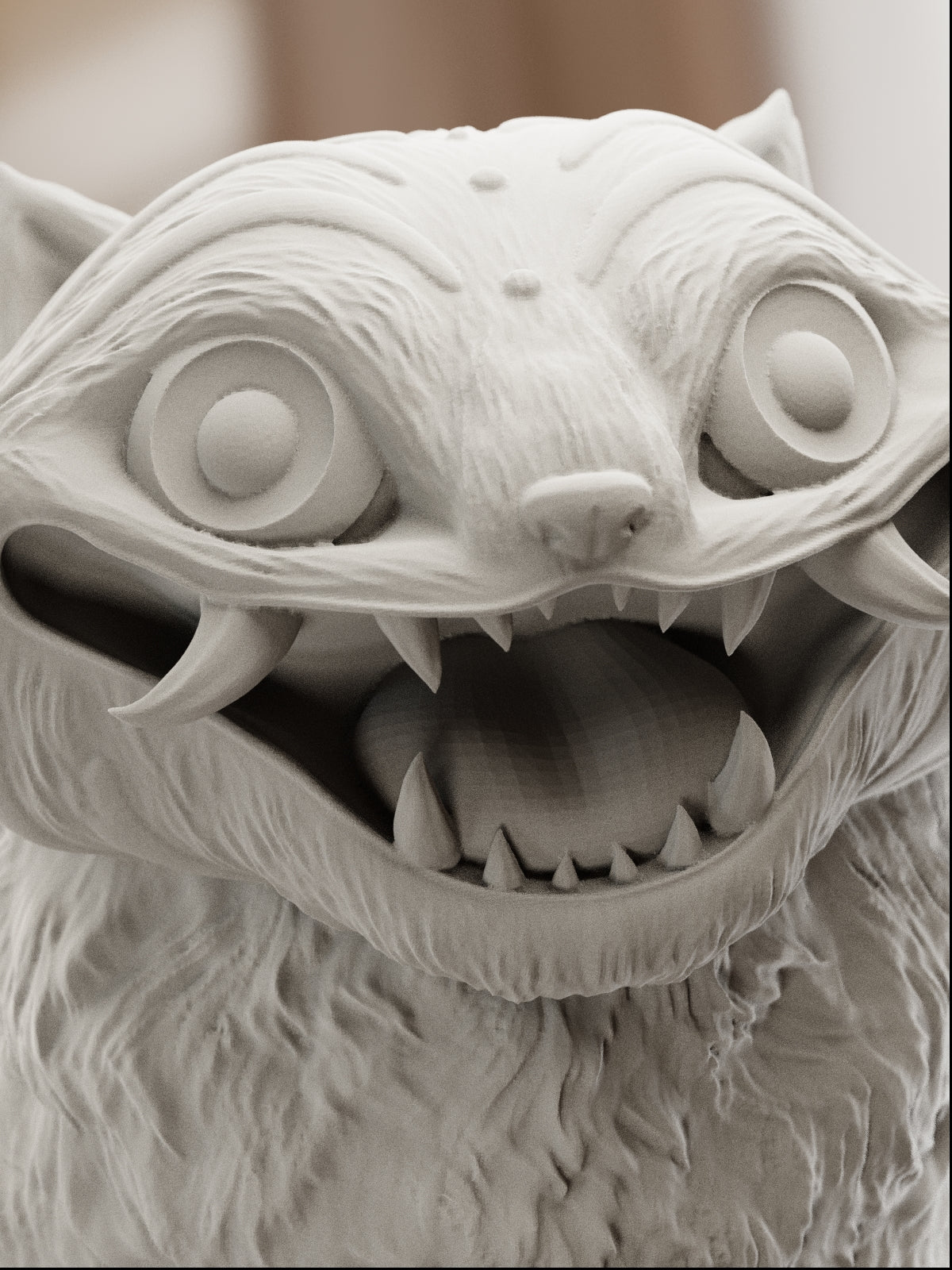 The Derpy Tiger | Maximum Detailed 12K 3D printed figure