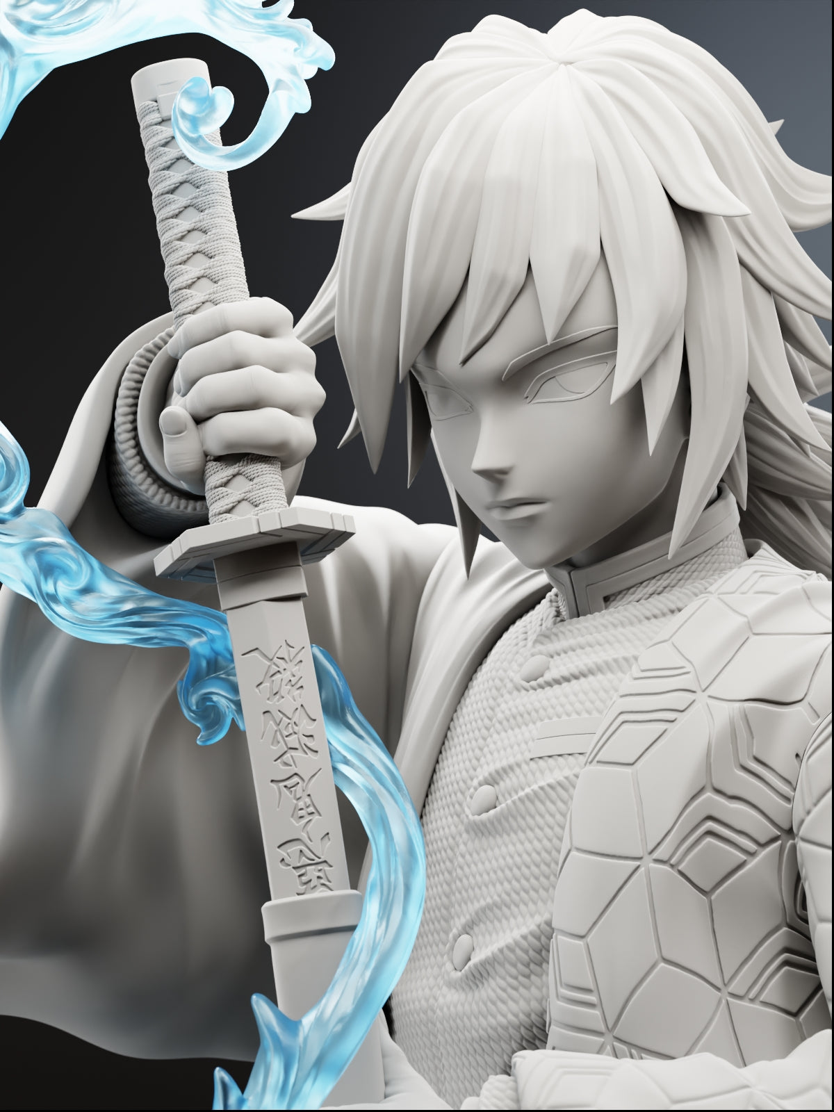 The Water Pillar | Maximum Detailed 12K 3D Printed Figure