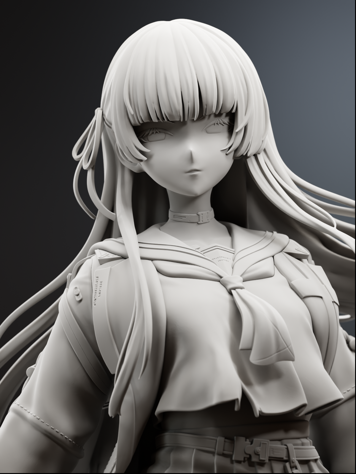 The Quiet Edge | Maximum Detailed 12K 3D printed figure