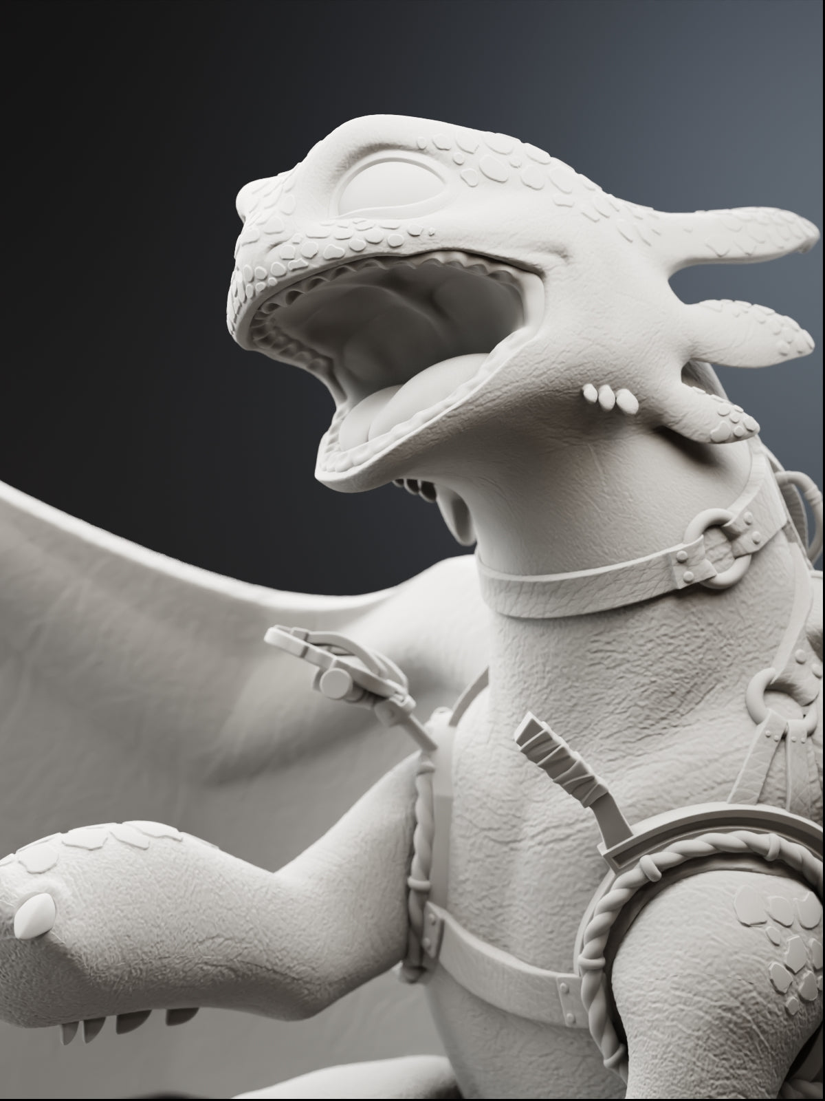 The Night Fury Maximum Detailed 12K 3D Printed Figure Monka Studios the-night-fury-maximum-detailed-12k-3d-printed-figure-monka-studios