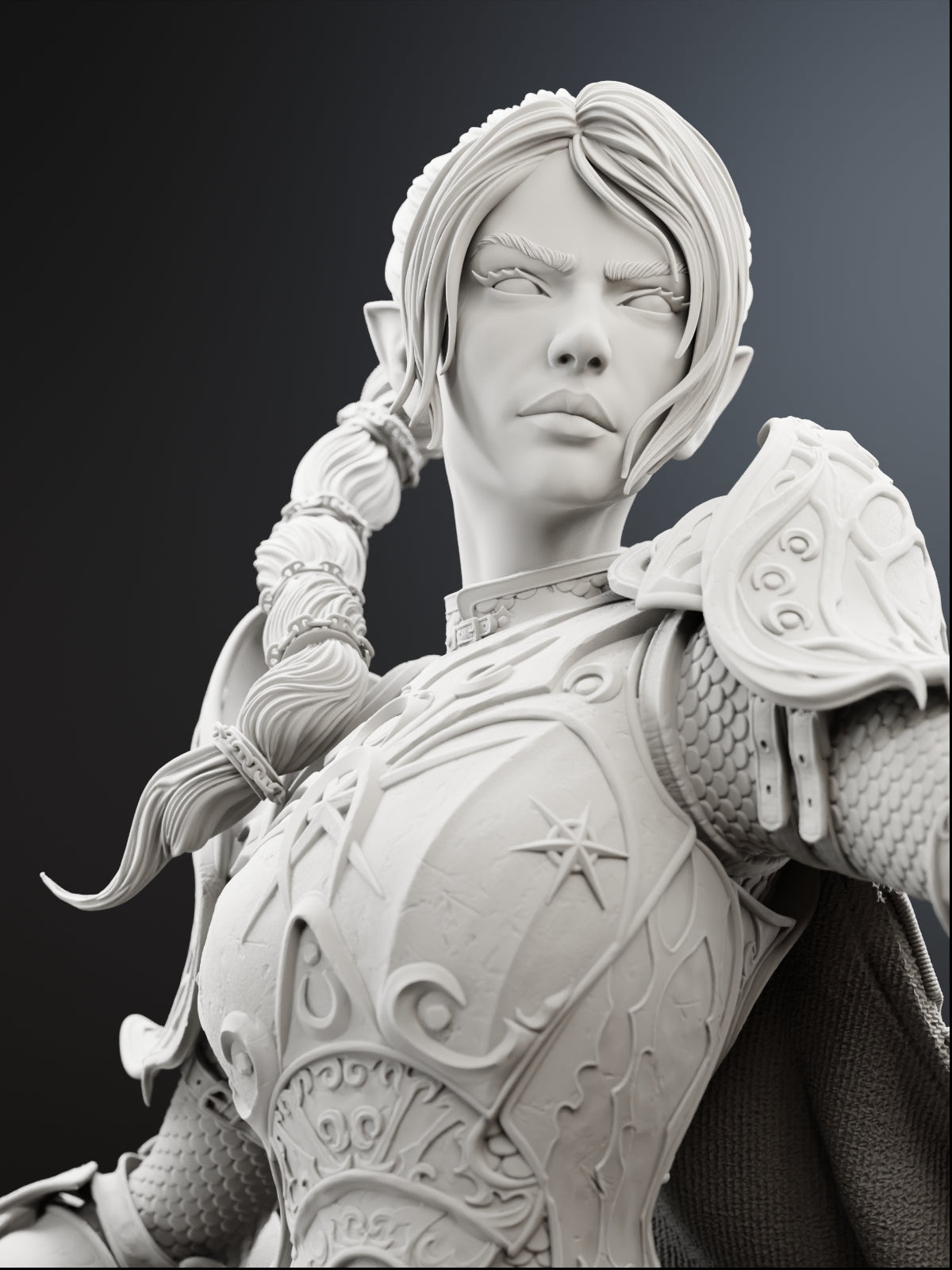 The Daughter of Shar | Maximum Detailed 12K 3D printed figure
