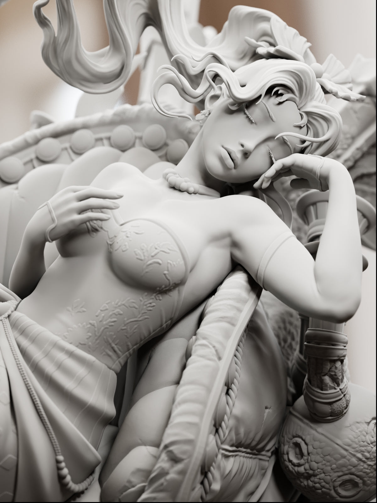 The Sleeping Esper | Maximum Detailed 12K 3D printed figure