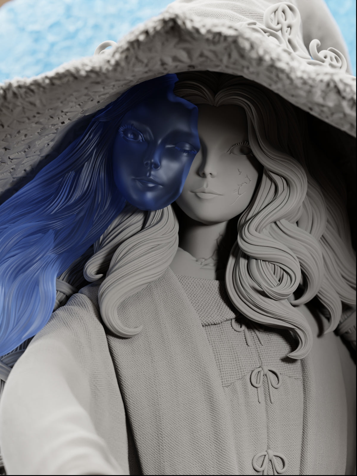 The Witch | Maximum Detailed 12K 3D printed figure