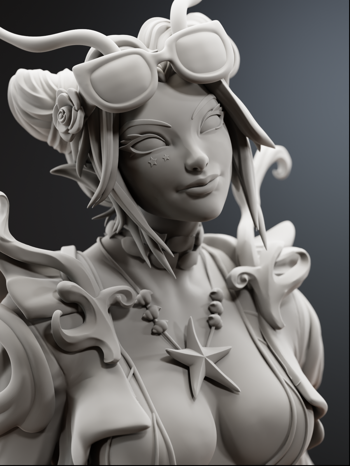 The Cosmic Healer | Maximum Detailed 12K 3D printed figure