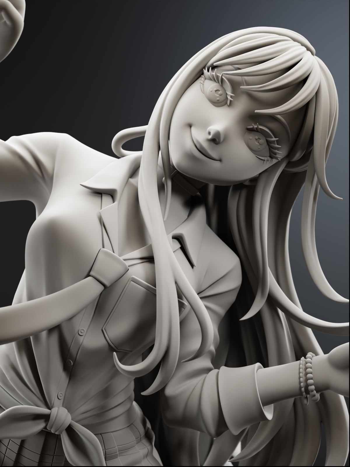 The Cosplay Girl | Maximum Detailed 12K 3D printed figure