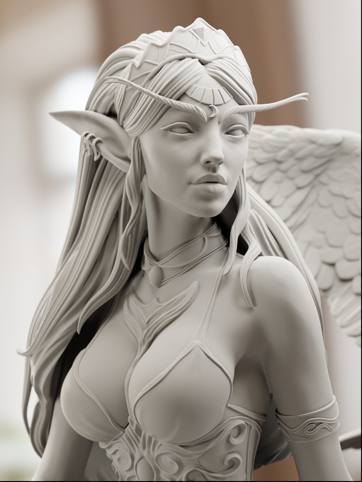 The High Priestess | Maximum Detailed 12K 3D printed figure
