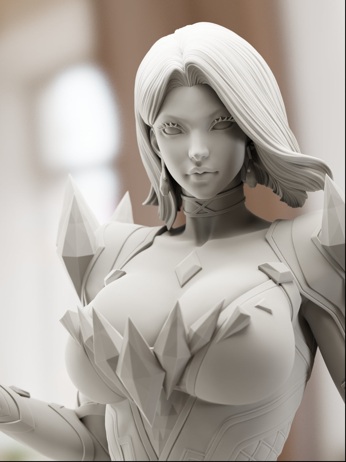 The White Queen | Maximum Detailed 12K 3D printed figure