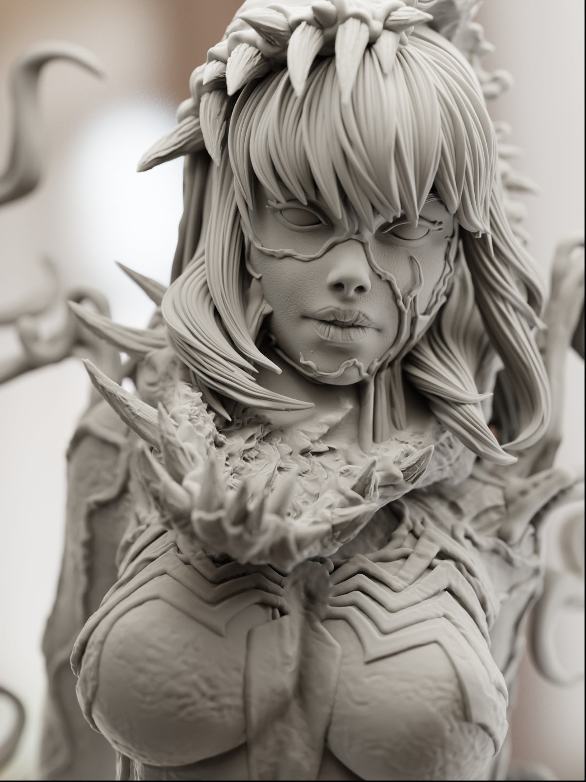 Symbiote Gwen | Maximum Detailed 12K 3D printed figure