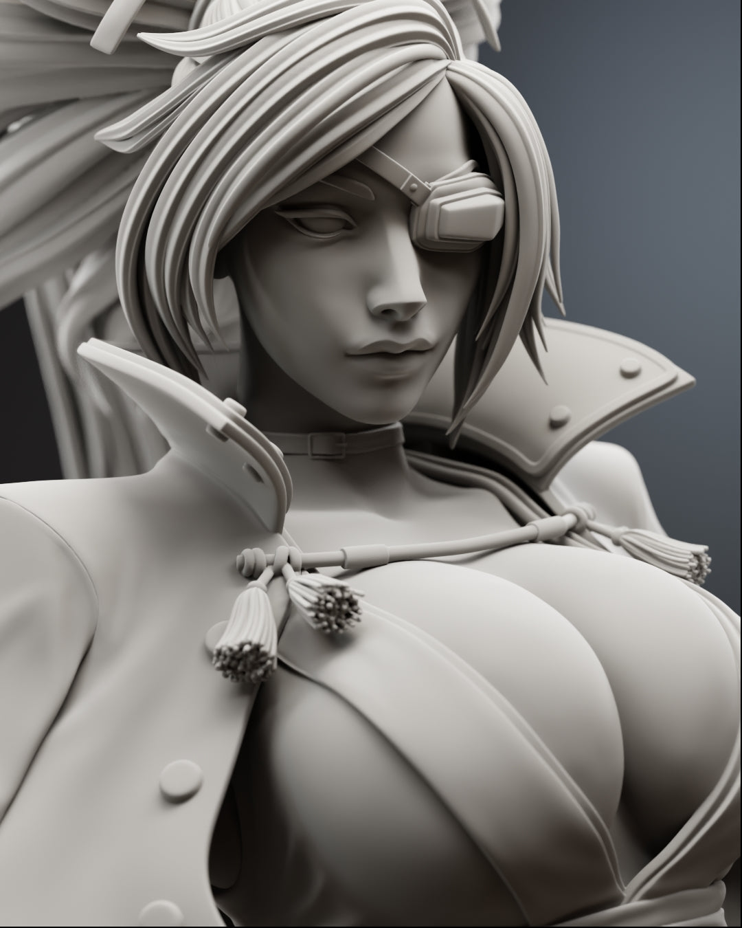 One-Eyed Samurai Statue