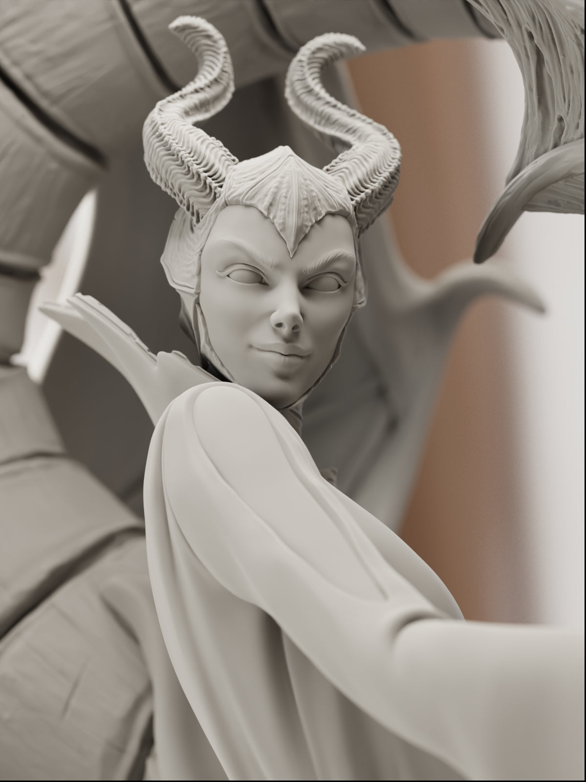 The Mistress of Evil | Maximum Detailed 12K 3D printed figure