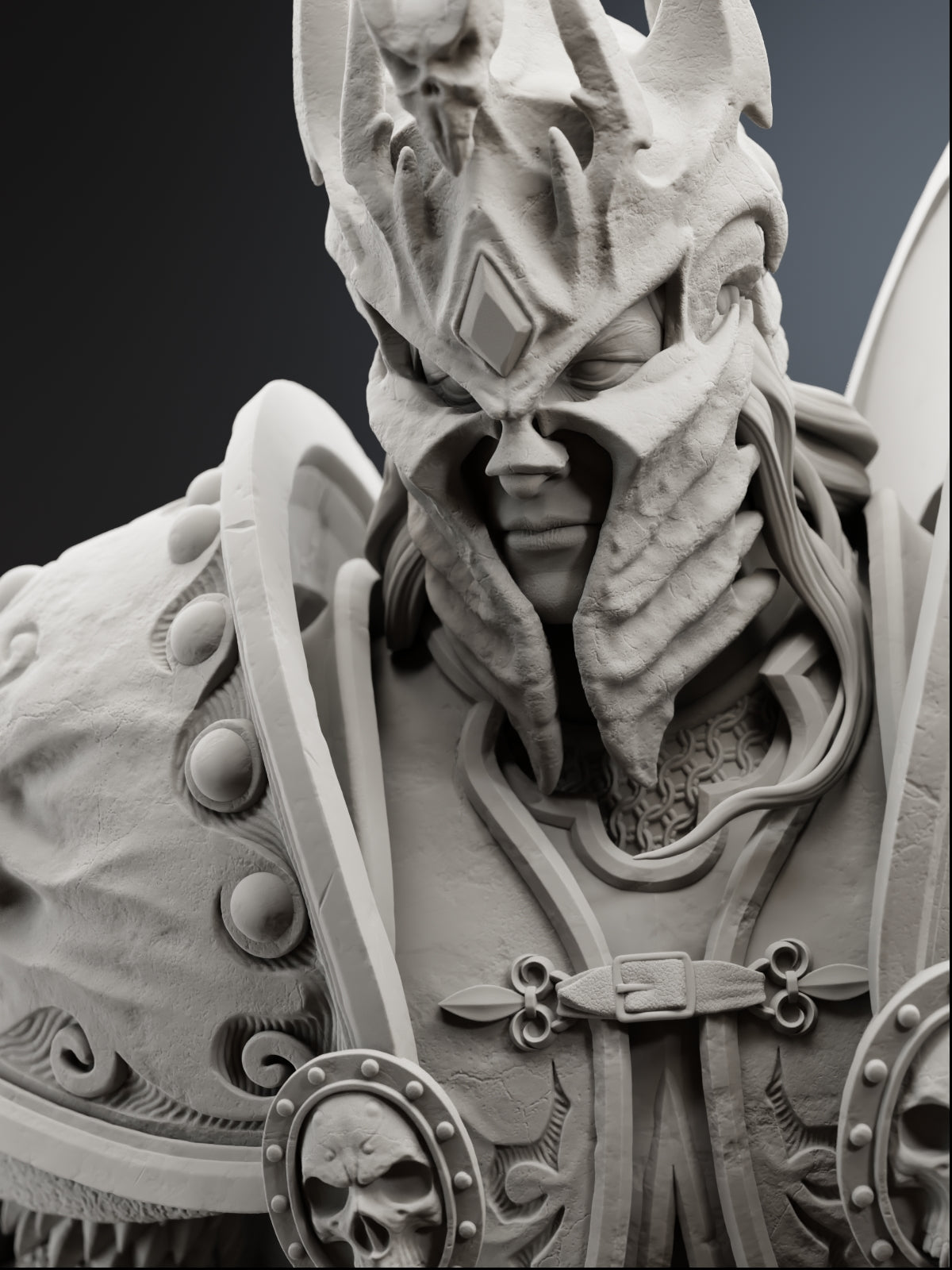 The Lich King | Maximum Detailed 12K 3D printed figure