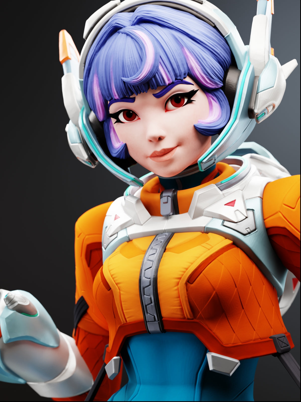 The Space Support | Maximum Detailed 12K 3D printed figure