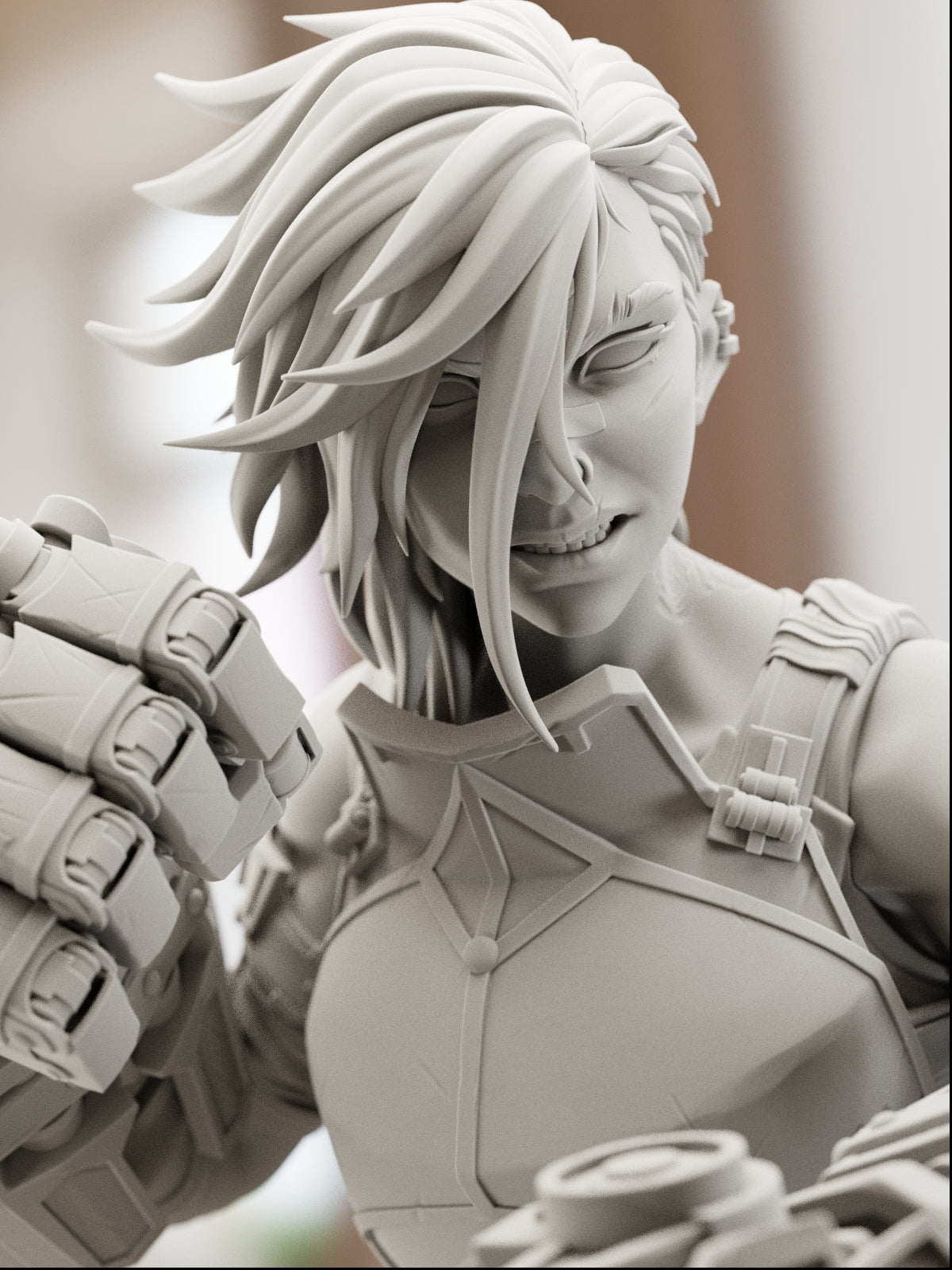The Brawling Sister | Maximum Detailed 12K 3D printed figure