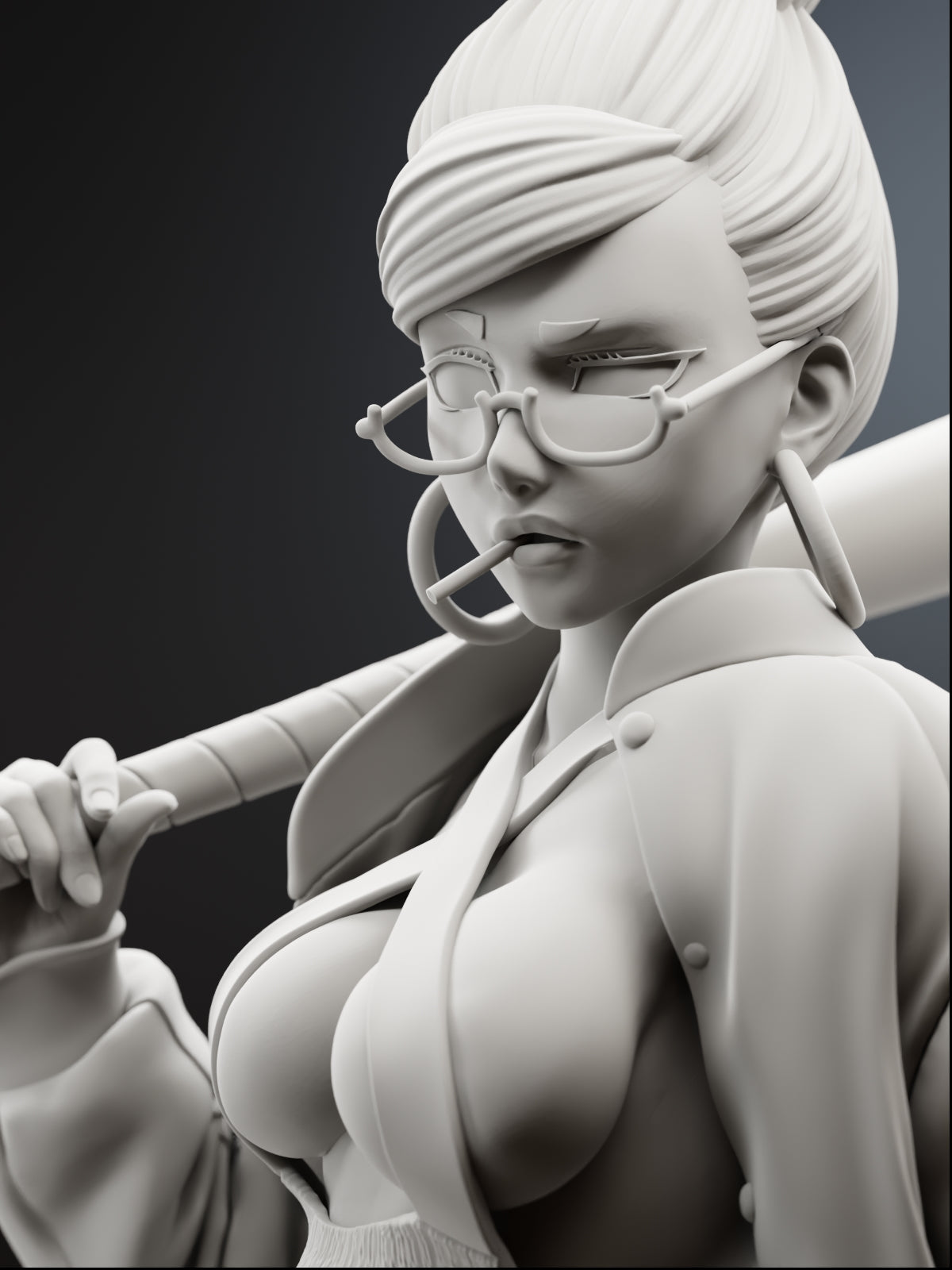 No-Fear Grandma | Maximum Detailed 12K 3D printed figure