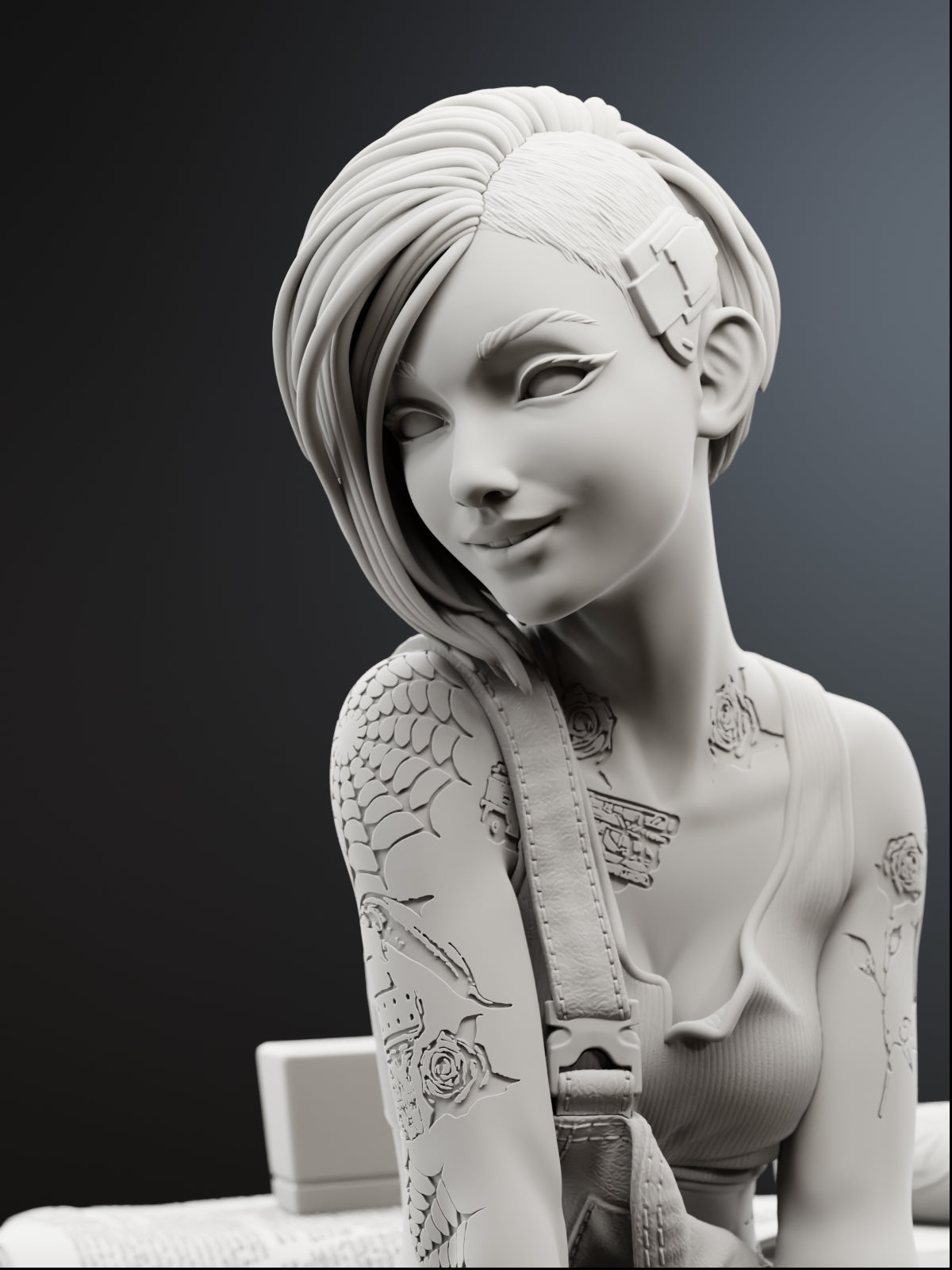 The Mox Mechanist Statue