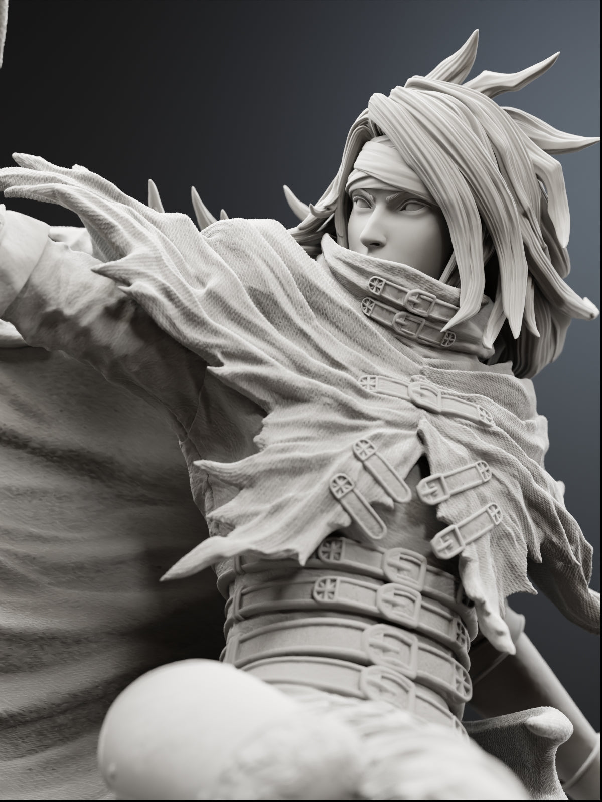 The Crimson Requiem | Maximum Detailed 12K 3D printed figure