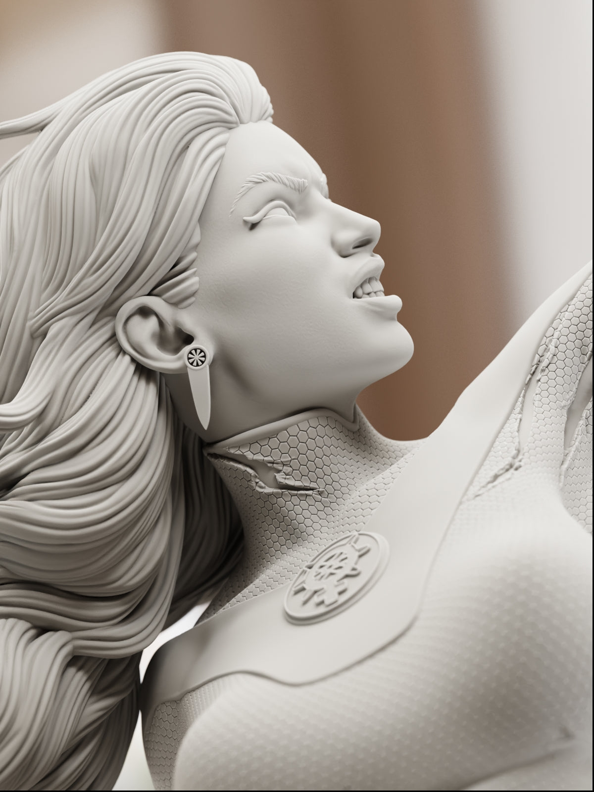 The Pink Atom | Maximum Detailed 12K 3D printed figure