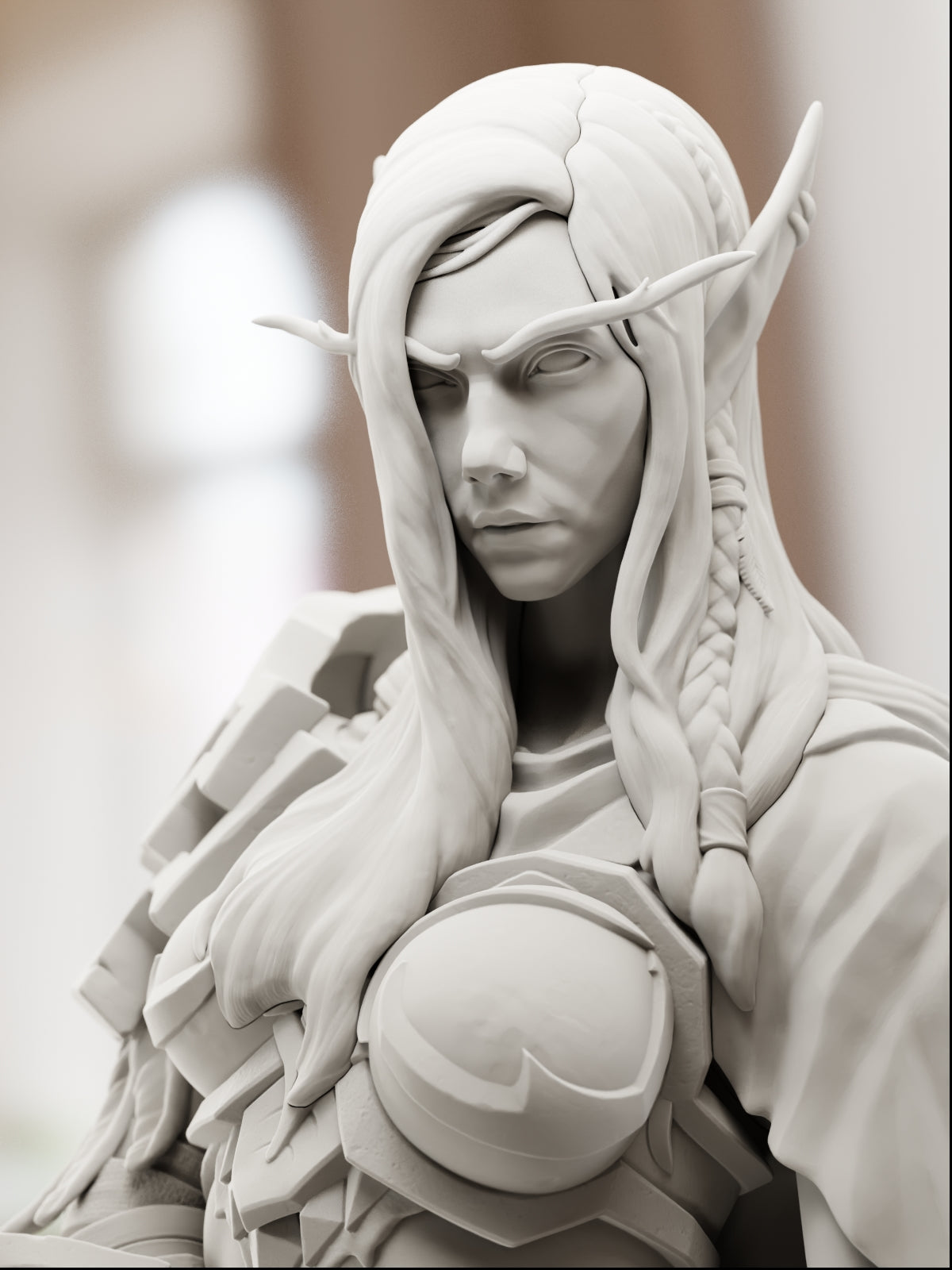 High Elf Huntress | Maximum Detailed 12K 3D printed figure