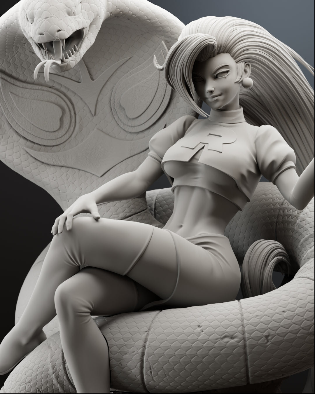 The Rocket Diva | Maximum Detailed 12K 3D printed figure