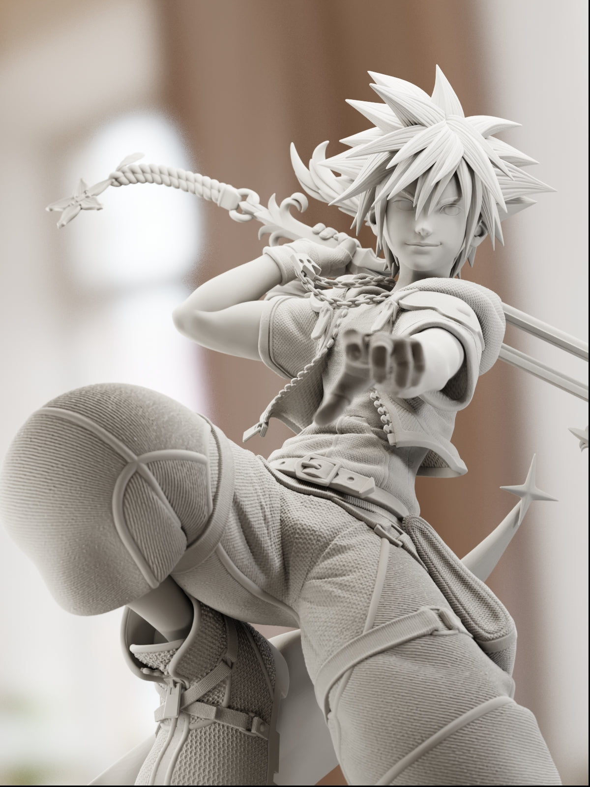 The Keyblade Wielder | Maximum Detailed 12K 3D printed figure