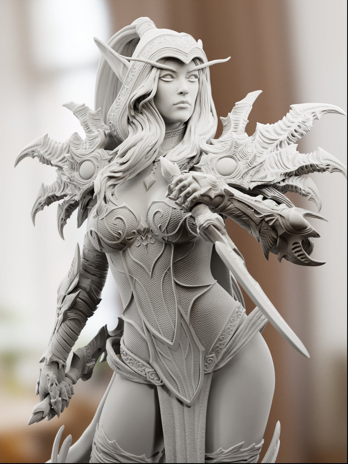 Blood Elf Assassin | Maximum Detailed 12K 3D printed figure