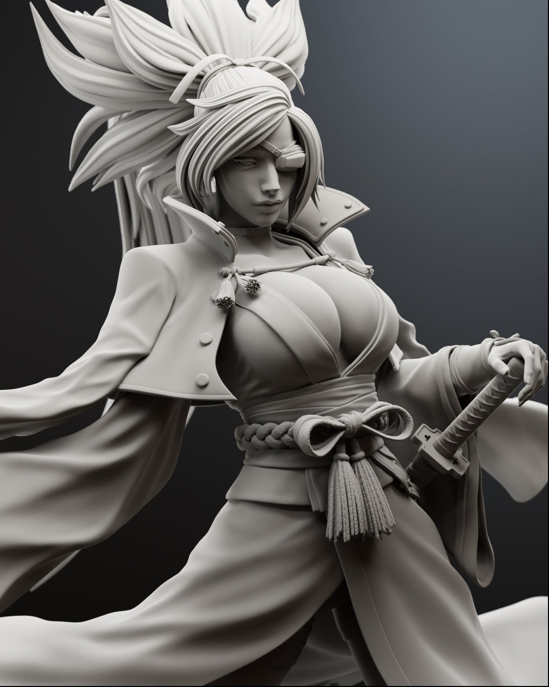 One-Eyed Samurai Statue