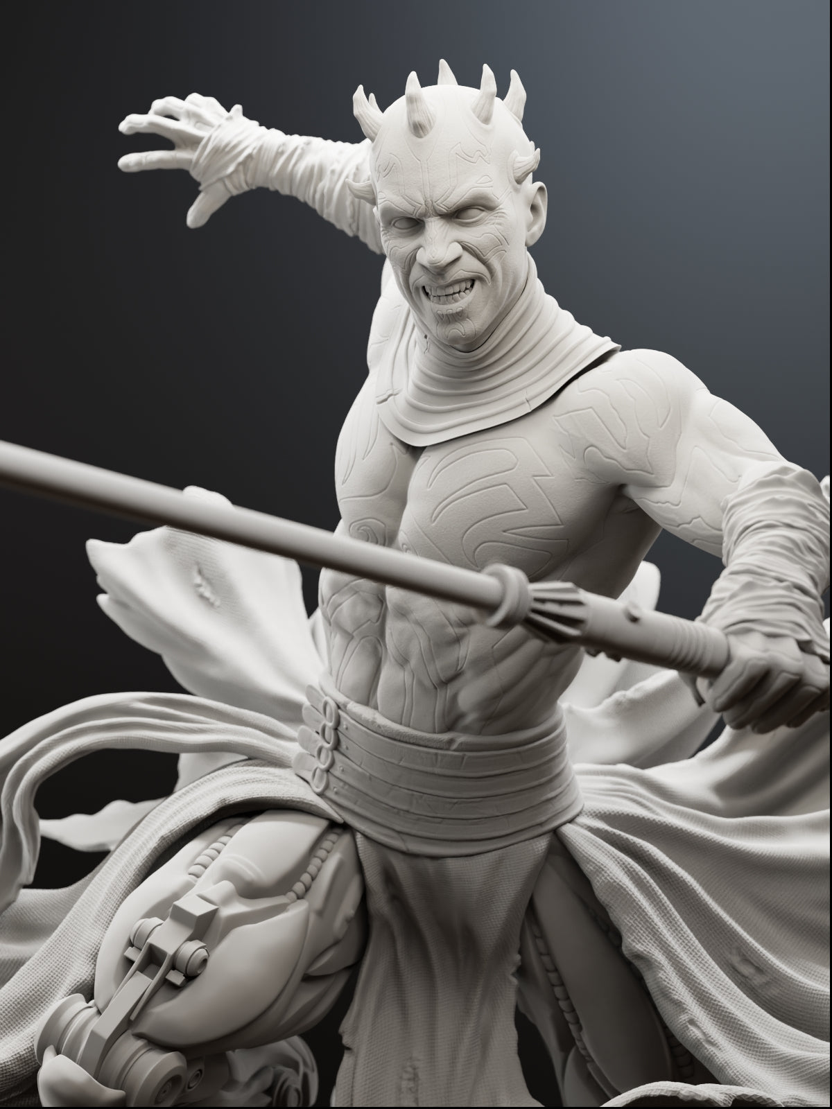 The Crimson Phantom | Maximum Detailed 12K 3D printed figure
