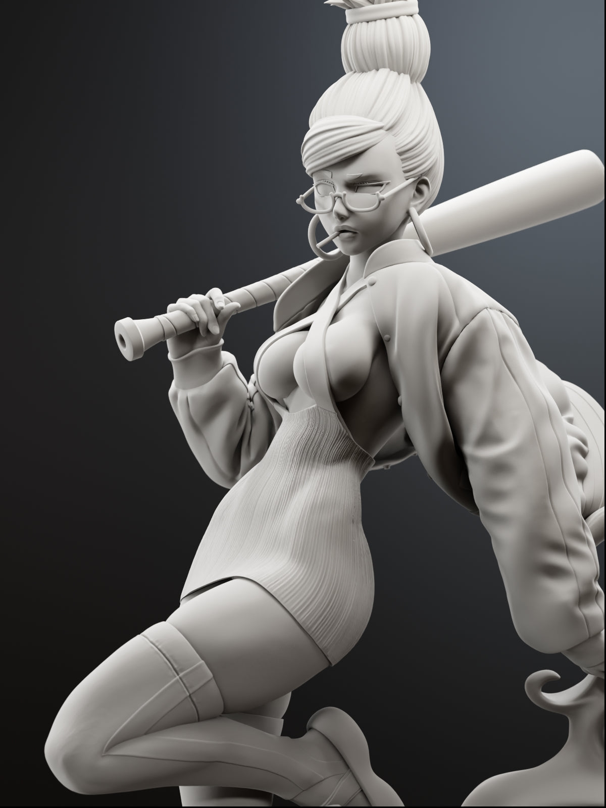 No-Fear Grandma | Maximum Detailed 12K 3D printed figure