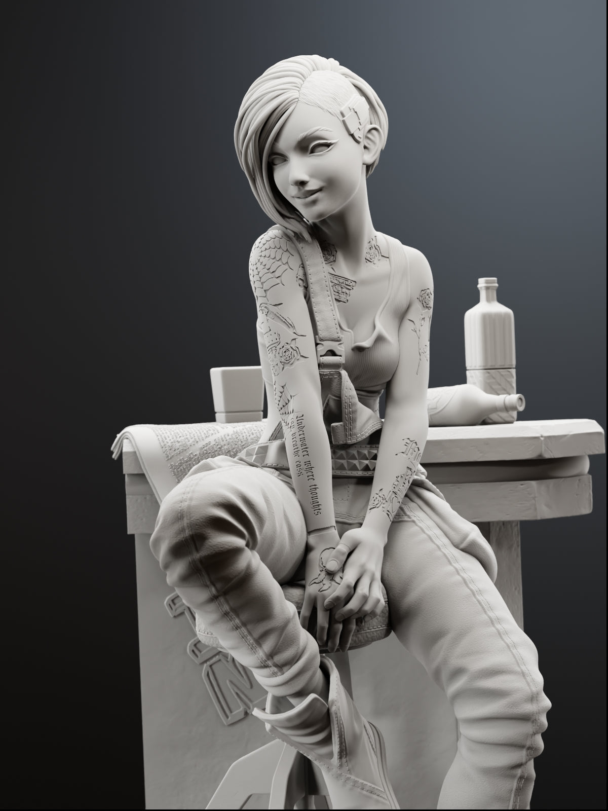 The Mox Mechanist Statue