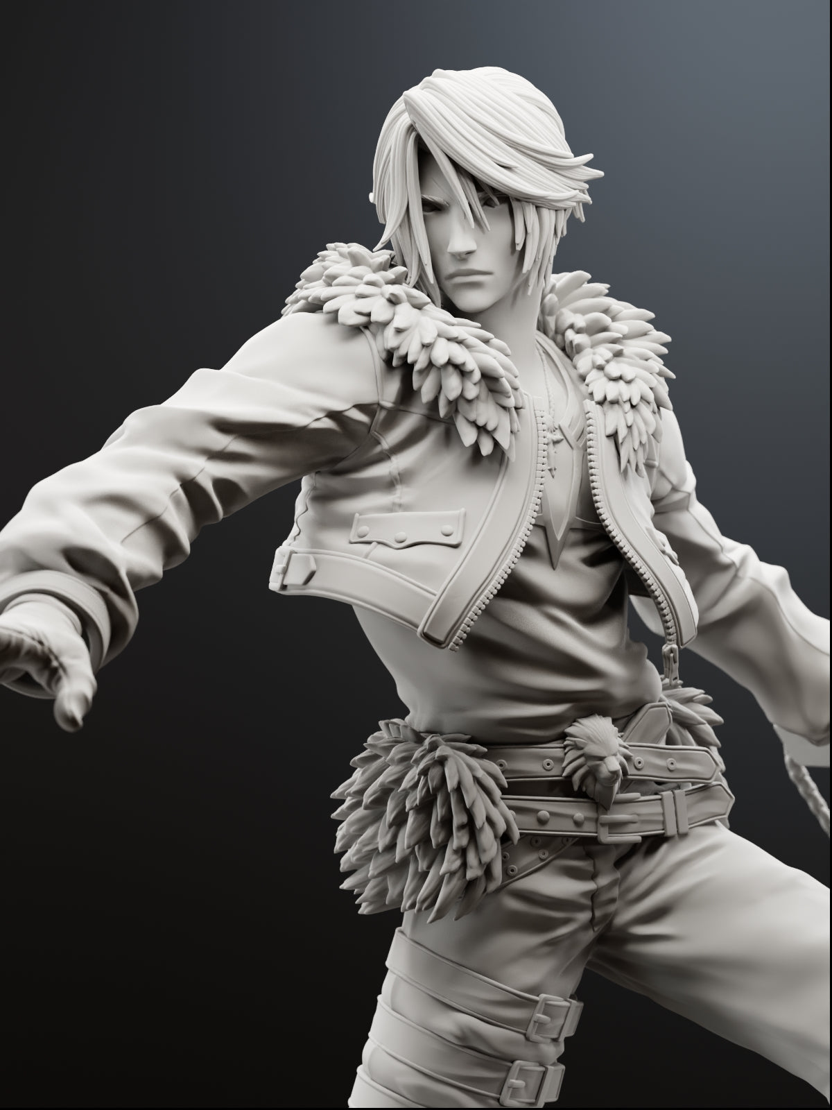 The Gunblade Prodigy | Maximum Detailed 12K 3D printed figure