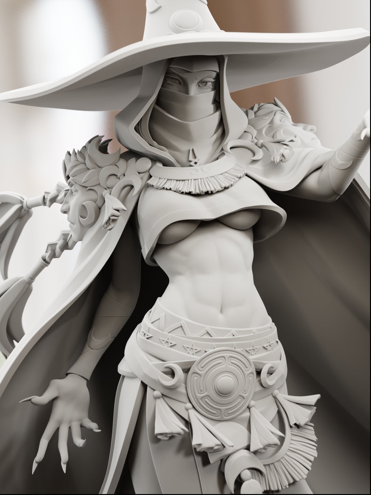 Goddess of Witchcraft | Maximum Detailed 12K 3D printed figure