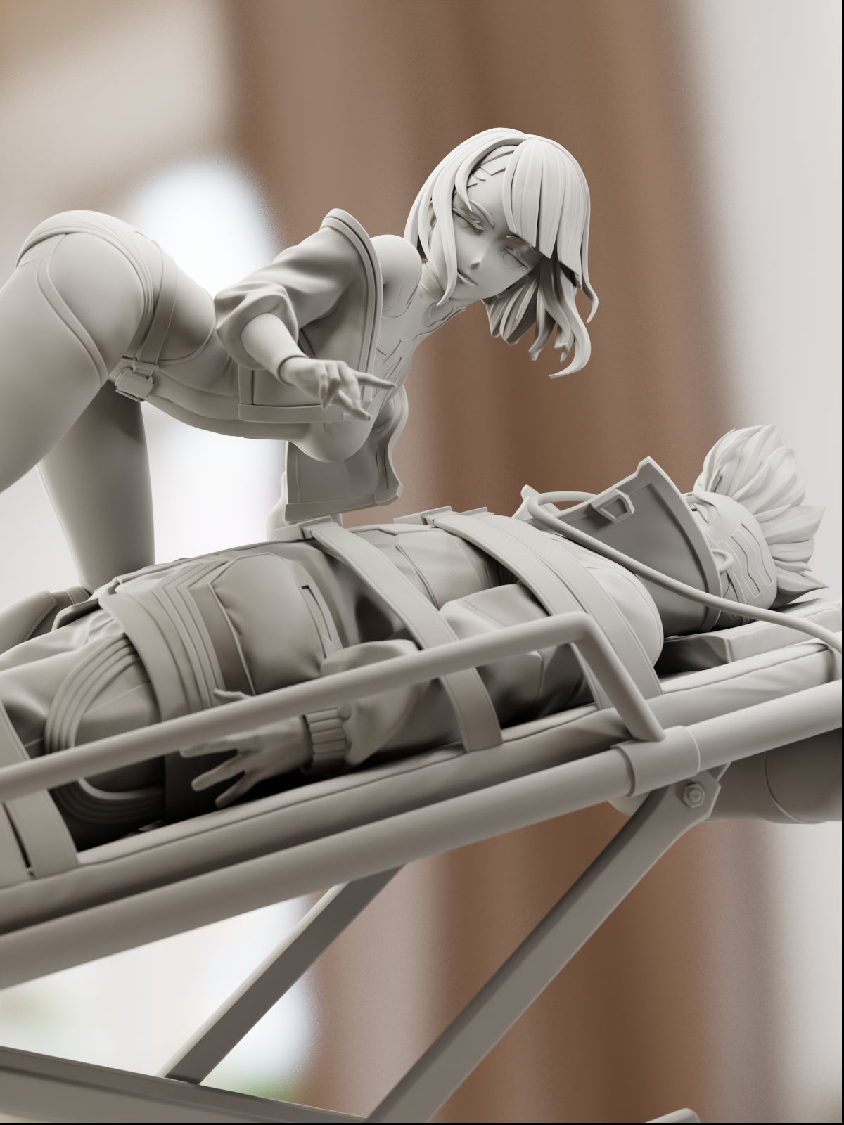 Lovers on the Edge | Maximum Detailed 12K 3D printed figure