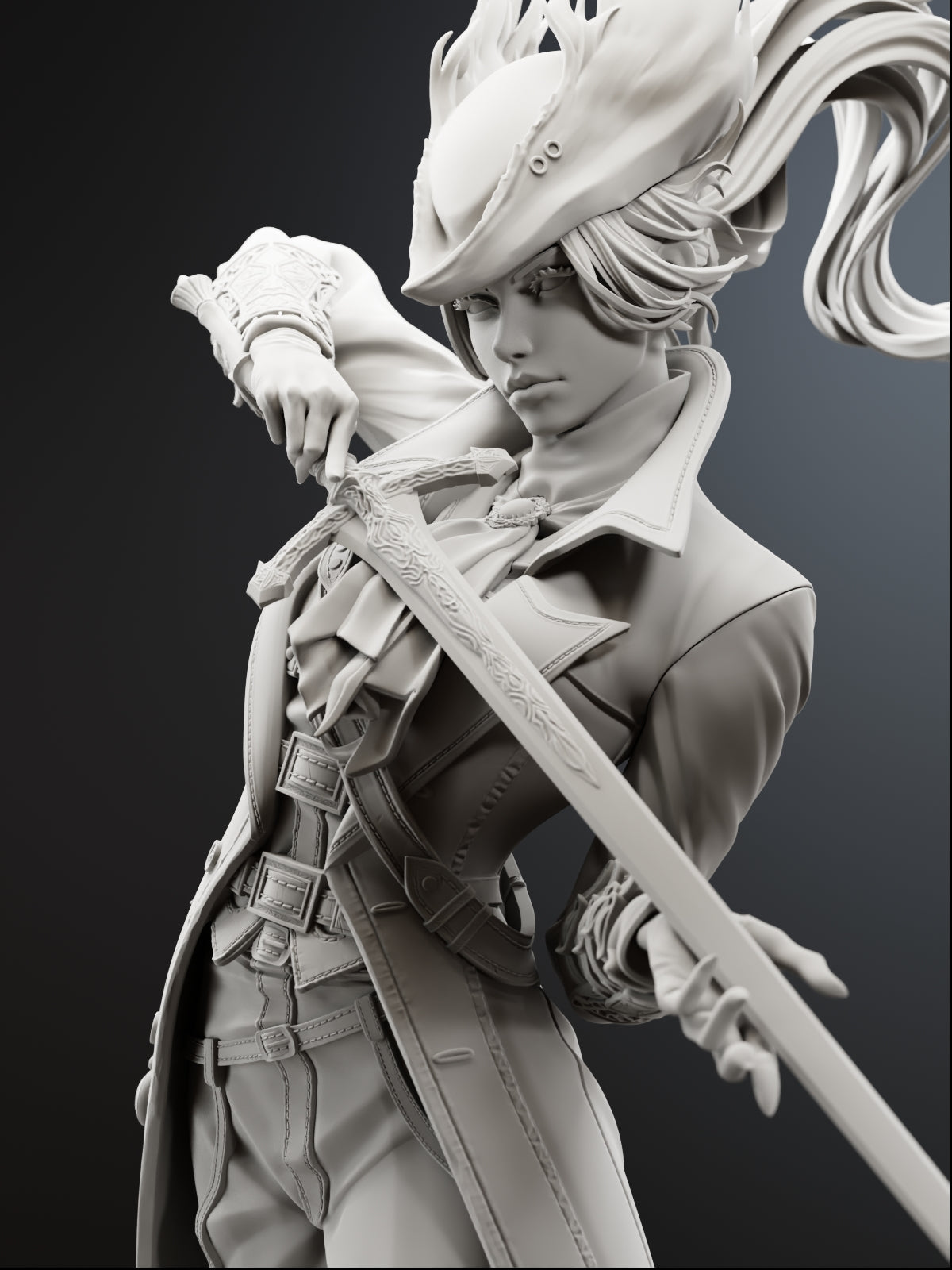 The Clocktower Rose | Maximum Detailed 12K 3D printed figure