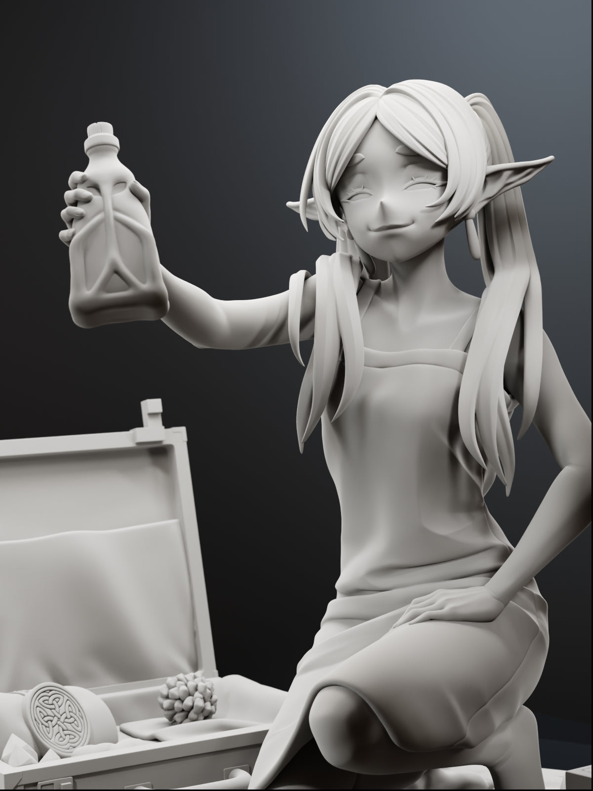 The Spell Collector | Maximum Detailed 12K 3D printed figure