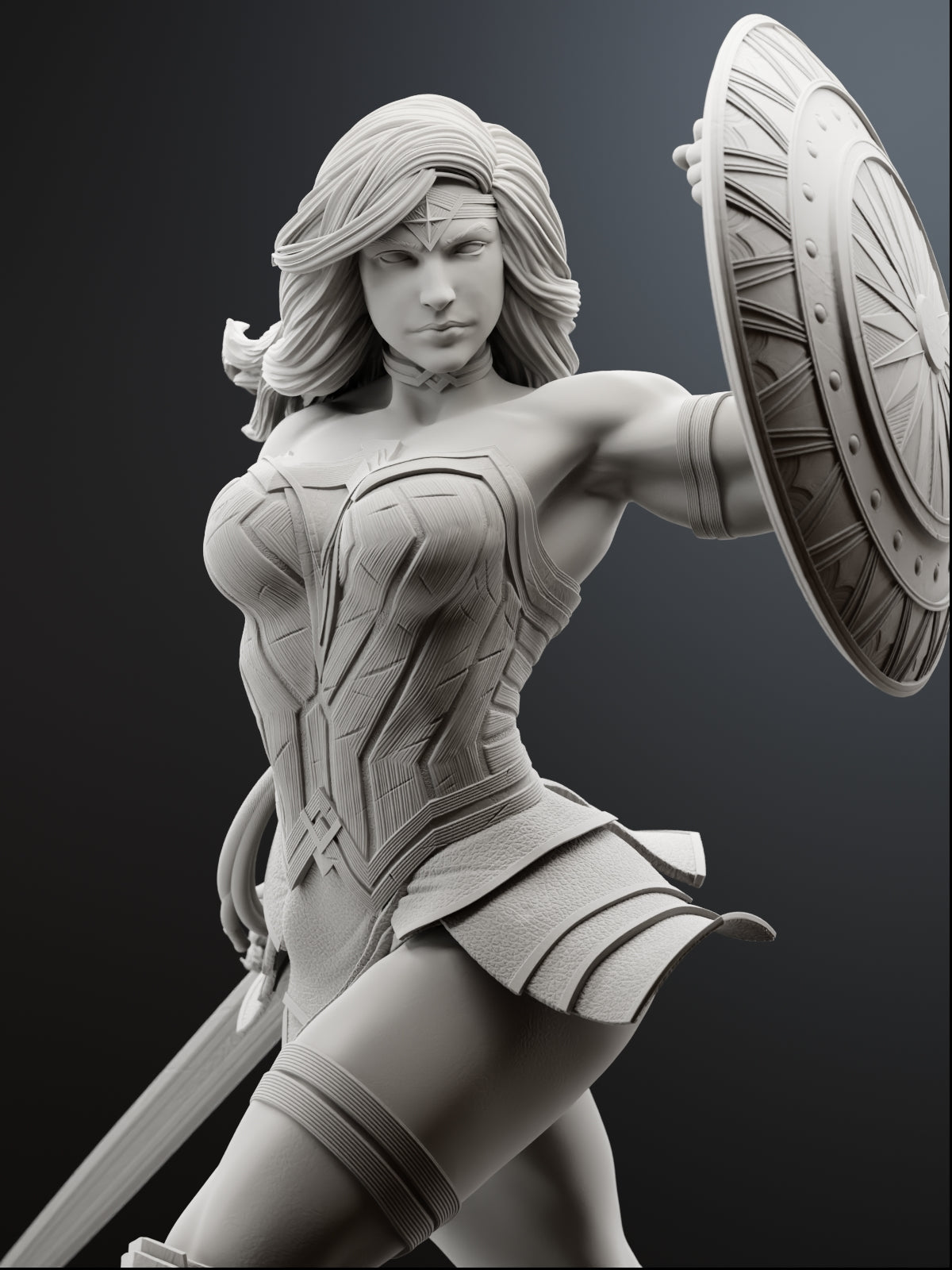 The Amazon Warrior | Maximum Detailed 12K 3D printed figure