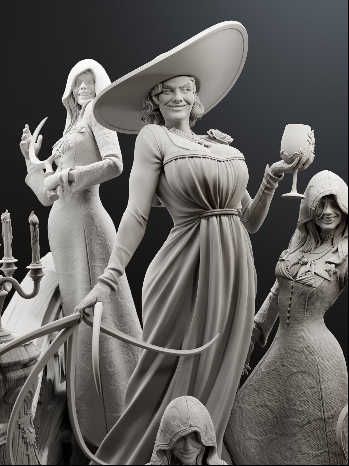 The Blood Matriarch | Maximum Detailed 12K 3D printed figure
