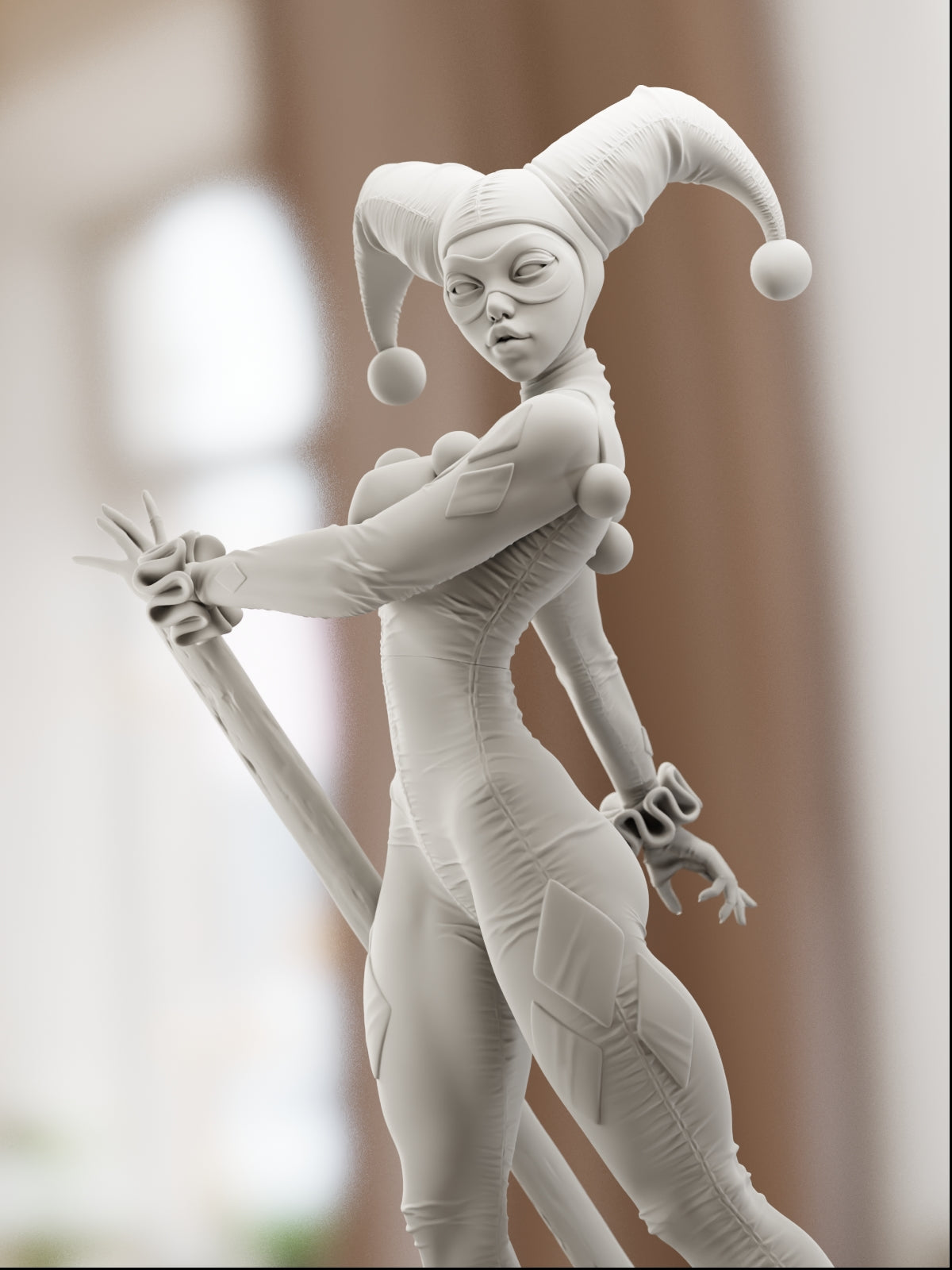 The Clown Princess | Maximum Detailed 12K 3D printed figure