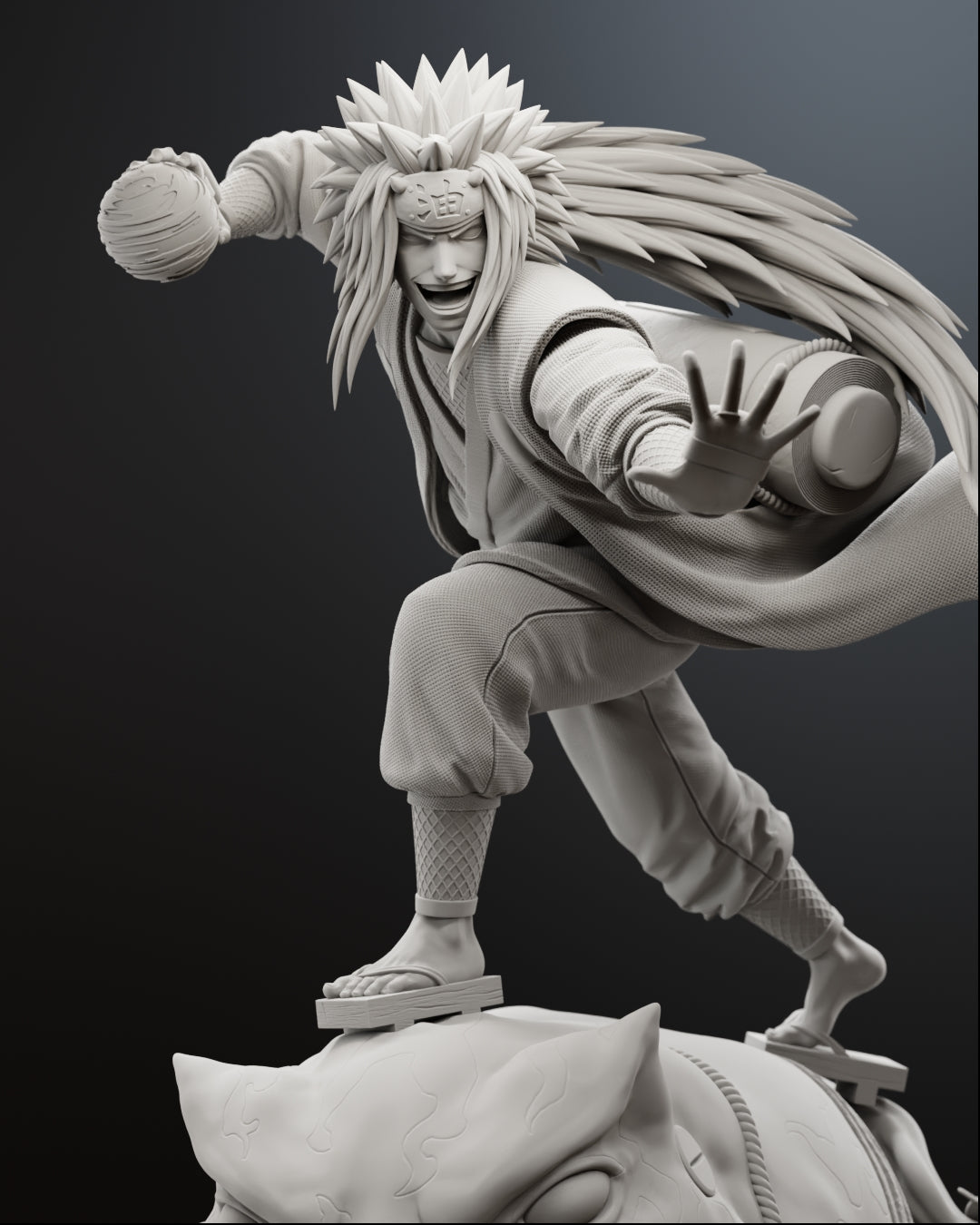 The Toad Sage Statue